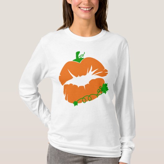 カボチャの唇 Tシャツ (正面)