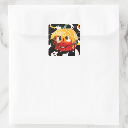 カボチャの太陽 スクエアシール (バッグ)