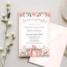 カボチャの女の子の赤ちゃんシャワーのように甘い