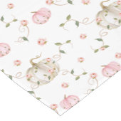 カボチャの女の子の赤ちゃんシャワー ショートテーブルランナー (コーナー)