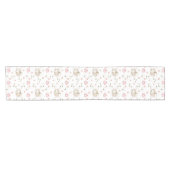 カボチャの女の子の赤ちゃんシャワー ショートテーブルランナー (横)