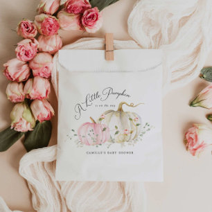 カボチャの女の子の赤ちゃんシャワー フェイバーバッグ