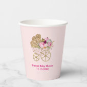 カボチャの女の子の赤ちゃんシャワー 紙コップ (正面)