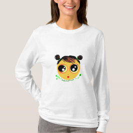 カボチャの女の子コルセットバックTシャツ Tシャツ