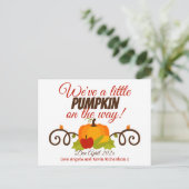 カボチャの妊娠の告知 ポストカード (スタンド正面)