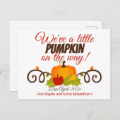 カボチャの妊娠の告知 ポストカード (正面/裏面)