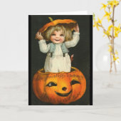 カボチャの子ども カード (黄色い花)