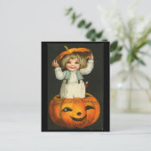 カボチャの子ども ポストカード (スタンド正面)