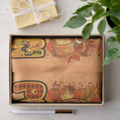 カボチャの季節の秋カスタマイズの色 薄葉紙 (ギフト)