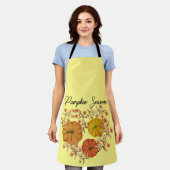 カボチャの季節 エプロン (着用した状態)
