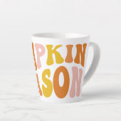 カボチャの季節 カフェラテマグ (右アングル)