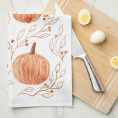 カボチャの季節 キッチンタオル (四つ折り)