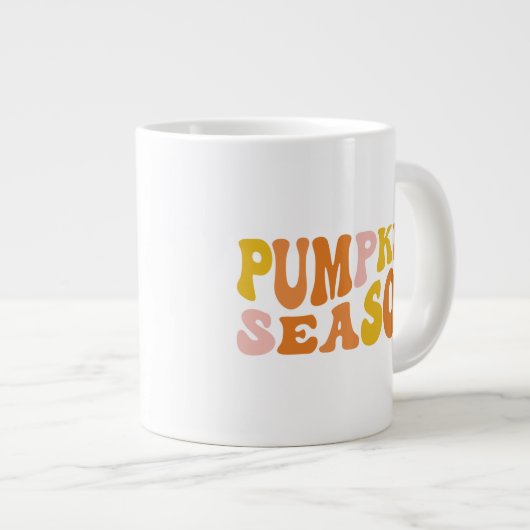 カボチャの季節 ジャンボコーヒーマグカップ (正面右)