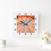 カボチャの季節 スクエア壁時計 (ホーム)