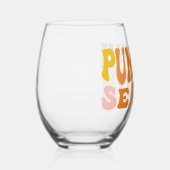 カボチャの季節 ステムなしワイングラス (右)