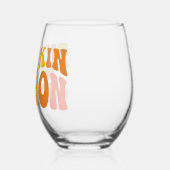 カボチャの季節 ステムなしワイングラス (左)