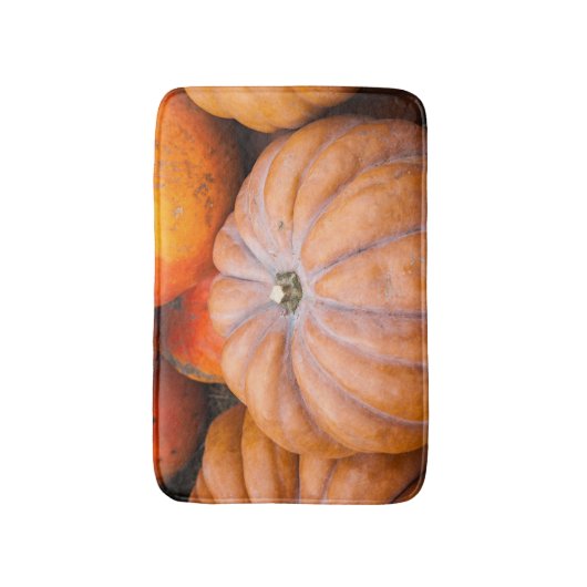カボチャの季節 バスマット (正面縦)