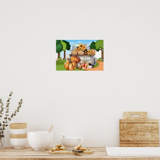 カボチャの季節 ポスター (キッチン)