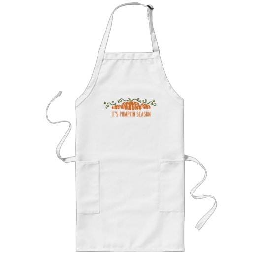 カボチャの季節 ロングエプロン (正面)