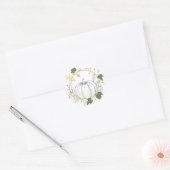 カボチャの季節：秋 ラウンドシール (封筒)