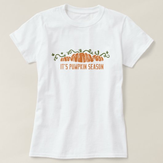 カボチャの季節 Tシャツ (デザイン正面)