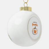 カボチャの小さなおもしろい秋 セラミックボールオーナメント (左)