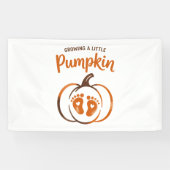 カボチャの小さなおもしろい秋 横断幕 (横)