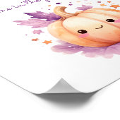 カボチャの小さなカボチャの赤ちゃんシャワーの数を推測 ポスター (角)