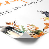 カボチャの小さなゲームでキャンディーの数を推測する ポスター (角)