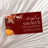 カボチャの小さなフローラの赤ちゃんシャワー表示シャワー エンクロージャーカード