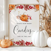 カボチャの小さなベリーはキャンディーの数を推測する ポスター