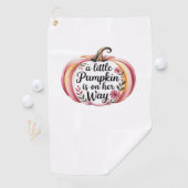 カボチャの小さな女の子が向クラシックかうTシャツ ゴルフタオル (インサイチュ)