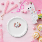 カボチャの小さな女の子が向クラシックかうTシャツ ペーパープレート (パーティー)