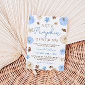 カボチャの小さな男の赤ちゃんシャワー 招待状