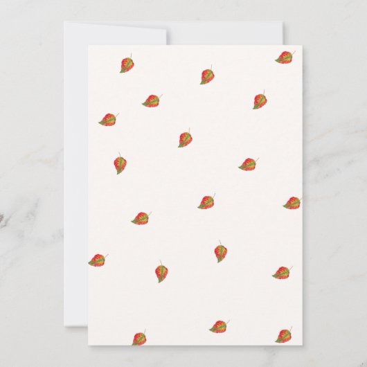 カボチャの小さな秋の赤ちゃんシャワー 招待状 (裏面)