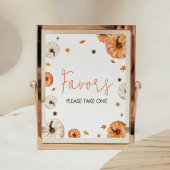 カボチャの小さな赤ちゃんシャワーが好き ポスター