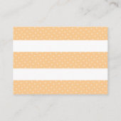 カボチャの小さな赤ちゃんシャワーが本をもたらす エンクロージャーカード (裏面)