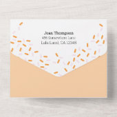 カボチャの小さな赤ちゃんシャワーすべて1つ オールインワン招待状 (裏面)