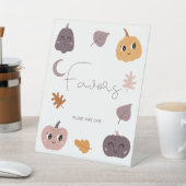 カボチャの小さな赤ちゃんシャワーの好意 台座サイン (インサイチュ)