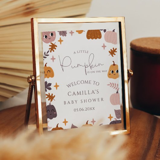 カボチャの小さな赤ちゃんシャワーへようこそ ポスター