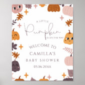 カボチャの小さな赤ちゃんシャワーへようこそ ポスター (正面)