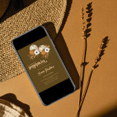 カボチャの小さな赤ちゃんシャワーカボチャフローラ 招待状