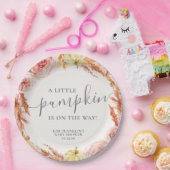 カボチャの小さな赤ちゃんシャワープレート ペーパープレート (パーティー)