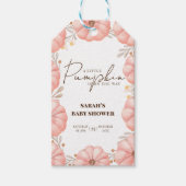 カボチャの小さな赤ちゃんシャワーメッセージカード ギフトタグ (正面)