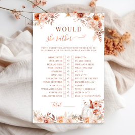 カボチャの小さな赤ちゃんシャワー彼女はむしろゲームだろう