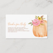 カボチャの小さな赤ちゃんシャワー エンクロージャーカード (正面)