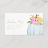 カボチャの小さな赤ちゃんシャワー エンクロージャーカード (正面)