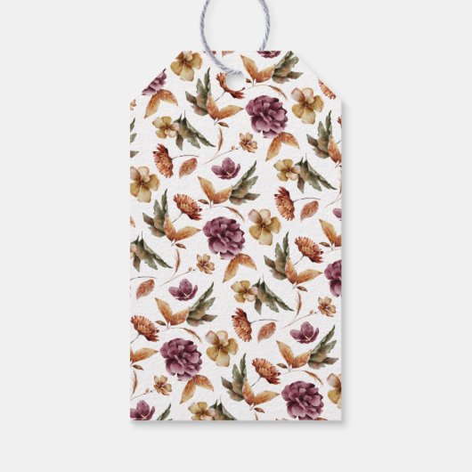 カボチャの小さな赤ちゃんシャワー ギフトタグ (裏面)