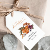 カボチャの小さな赤ちゃんシャワー ギフトタグ