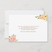 カボチャの小さな赤ちゃんシャワー サンキューカード (裏面)